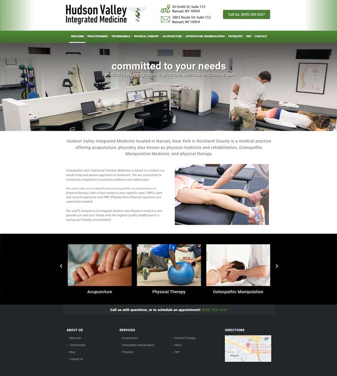 Hudson Valley Integrated Medicine Website Design by Computuners