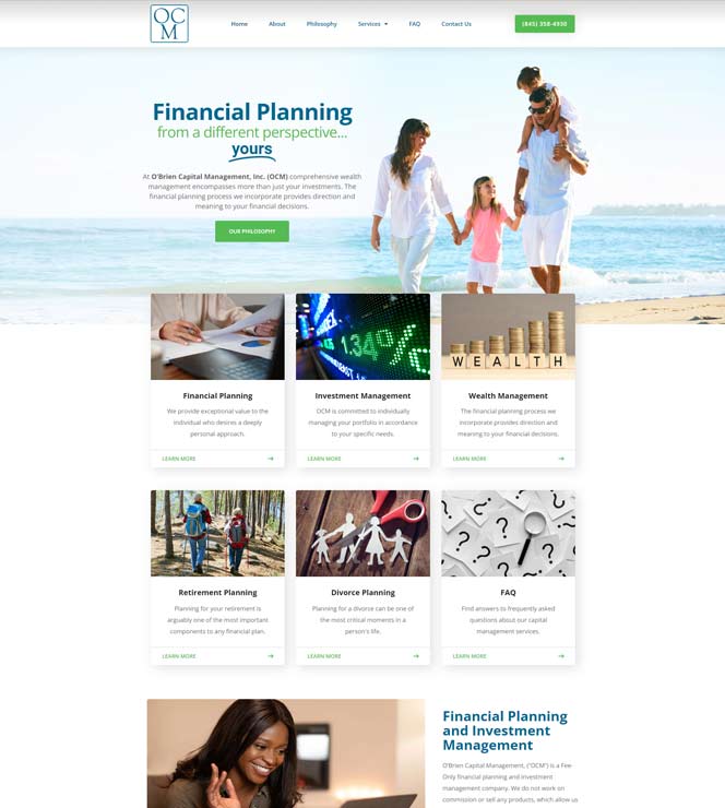 O'Brien Capital Management Website Design by Computuners