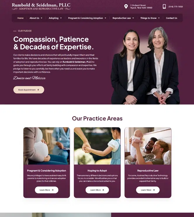 Rumbold & Seidelman, PLLC Website Design and Development by Computuners